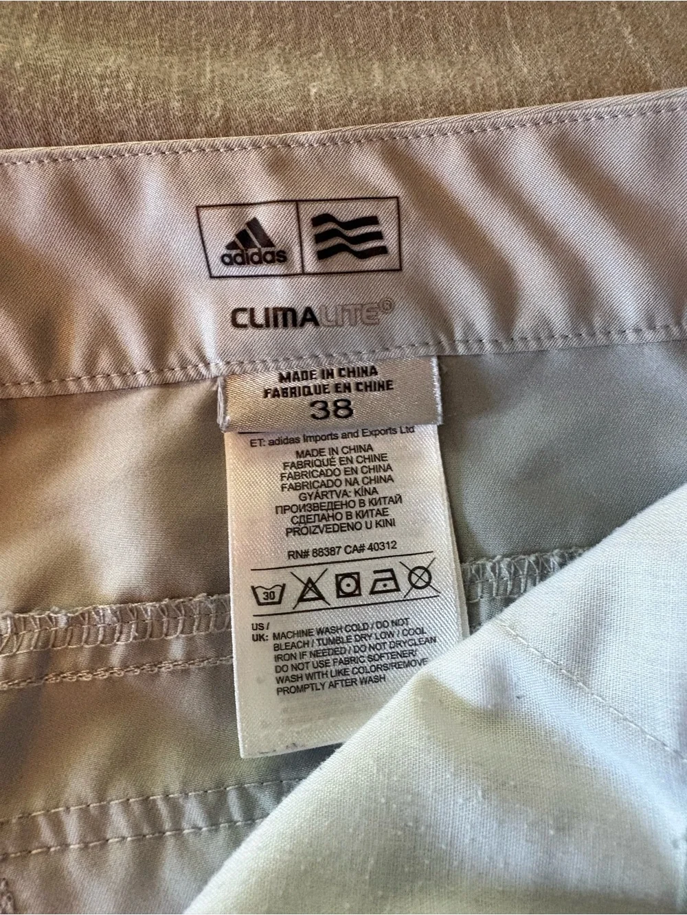 Adidas Golf Light Gray Men's Shorts
